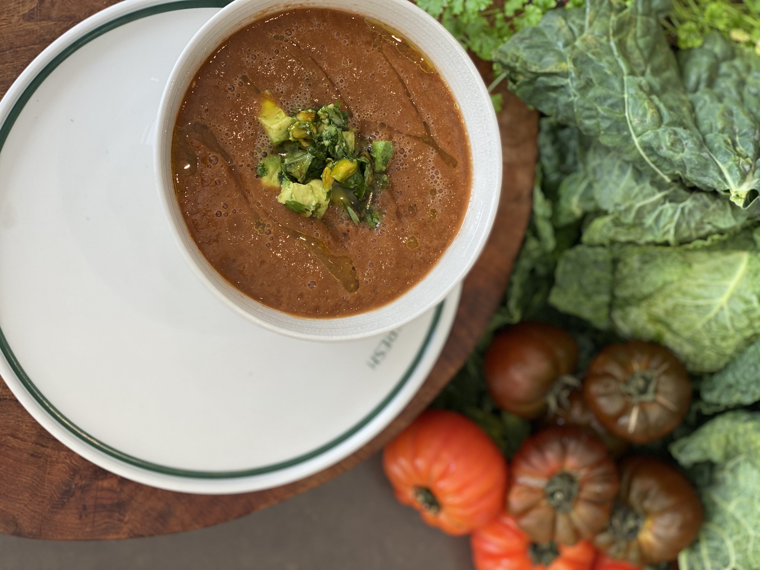 Cooking with the KitchenAid K400 Blender: Tomato Gazpacho Soup with Avocado Salsa!